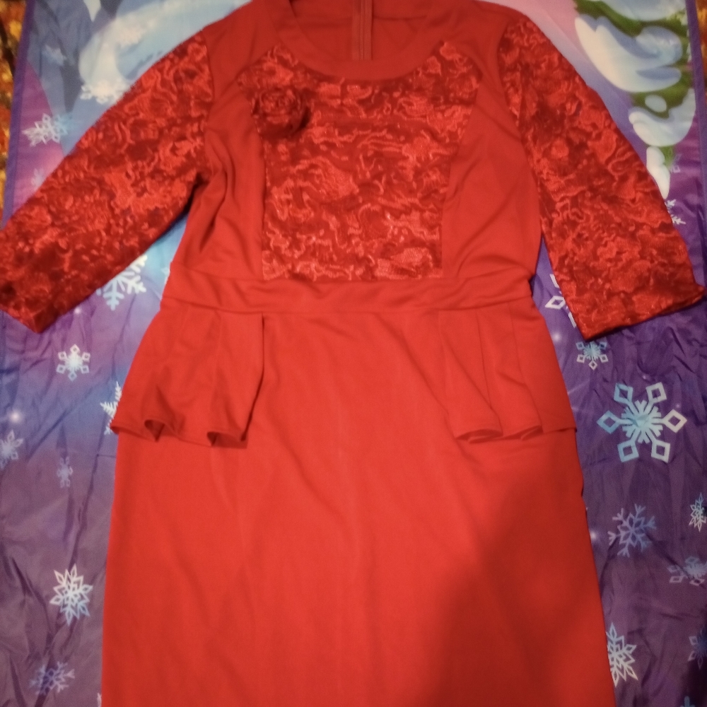 Red dress